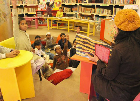 Kids in Library
