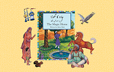 The Magic Horse Cover And Characters Urdu-English
